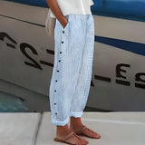 Kendall | Striped Lightweight Trousers