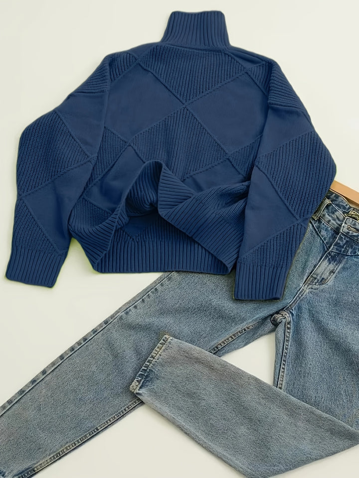 Maren | Textured Turtleneck Sweater