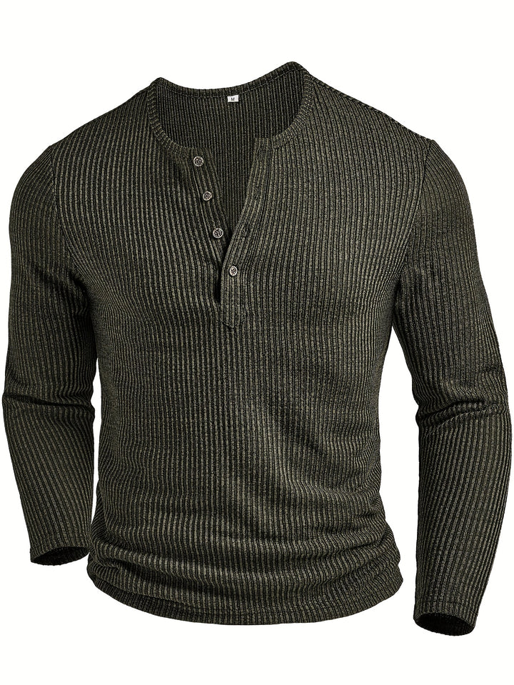 Callahan | Ribbed Long-Sleeve Henley