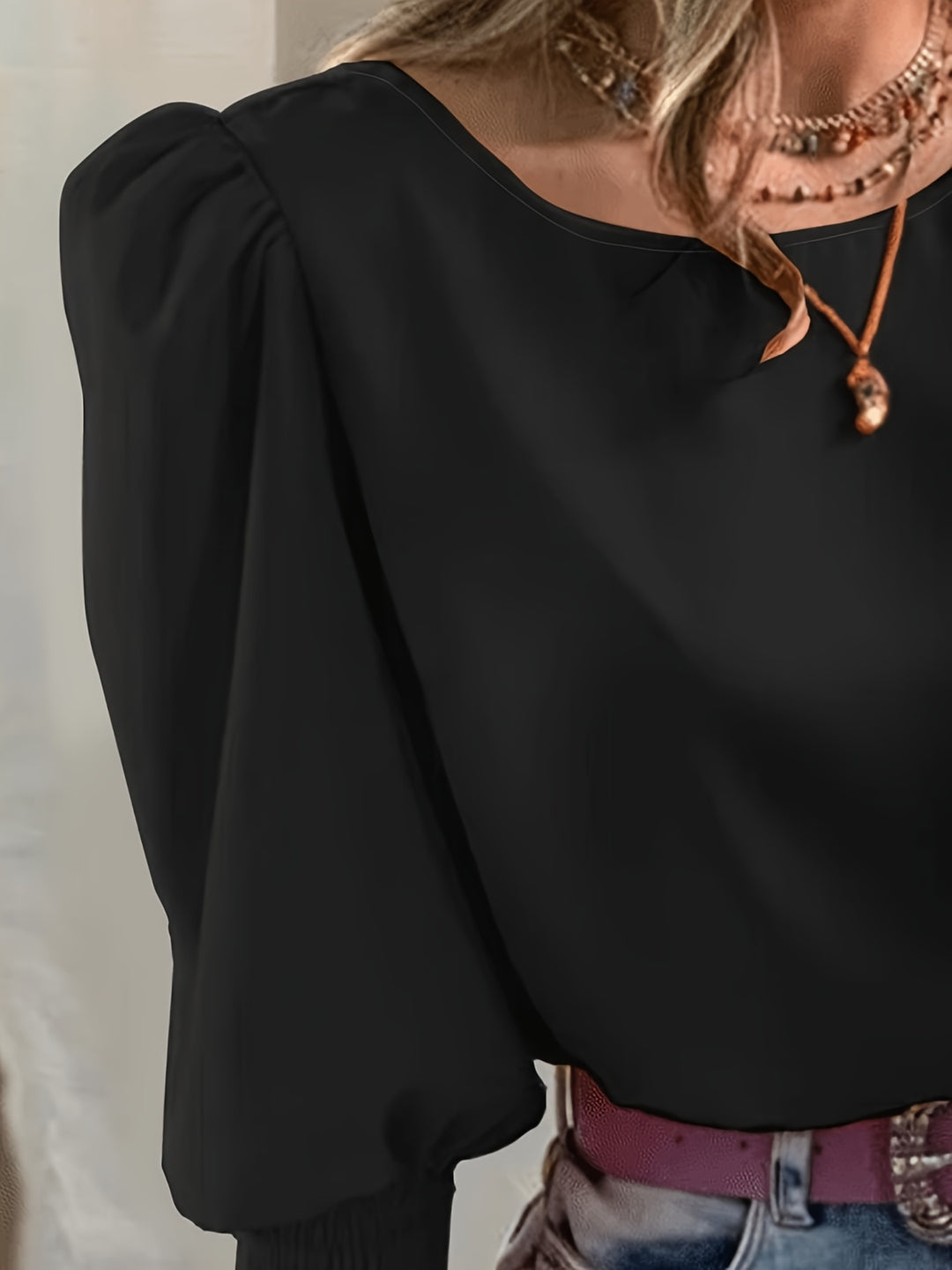 Maren | Refined Puff-Sleeve Blouse