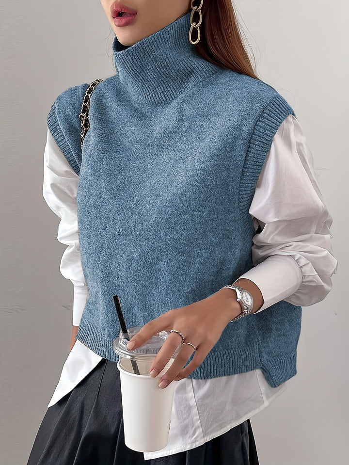 Rosabel | High-Neck Sweater Vest