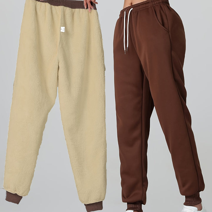 Heather | Cozy Cuffed Lounge Joggers