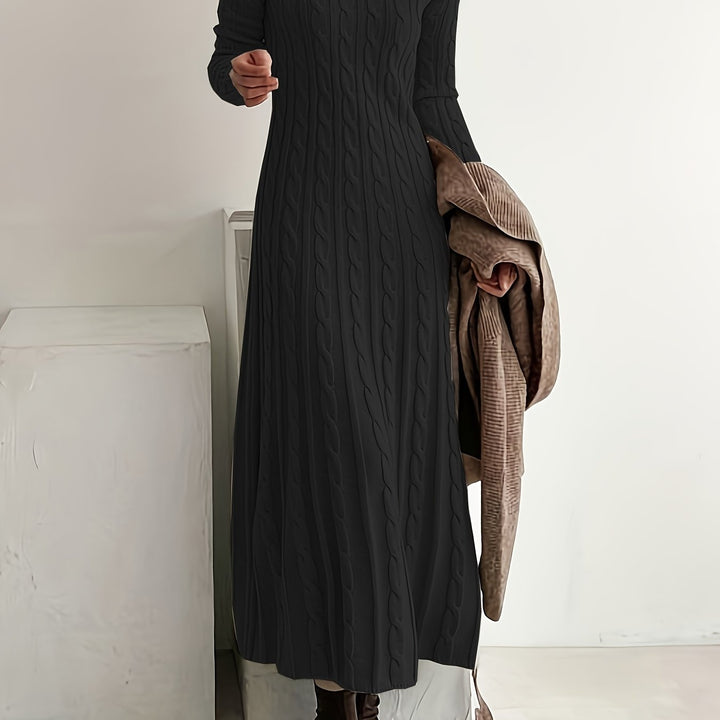 Gemma | Textured Knit Maxi Dress