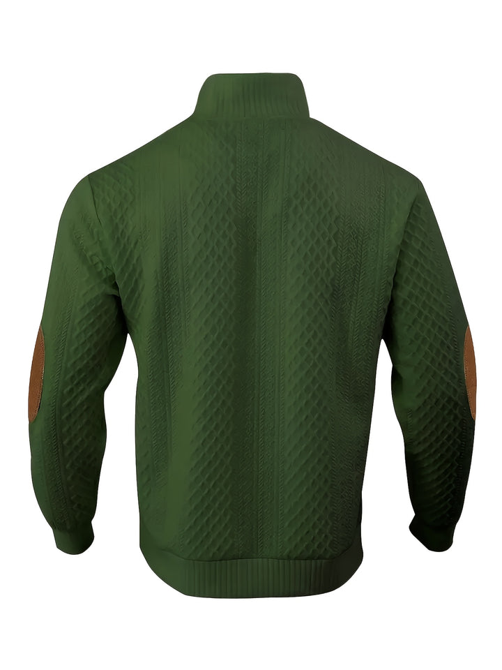 Rupert | Cable-Knit Stand Collar Sweater