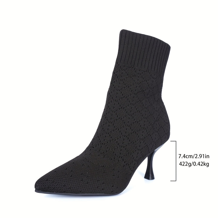 Lorena | Sleek Pointed-Toe Heeled Ankle Boots