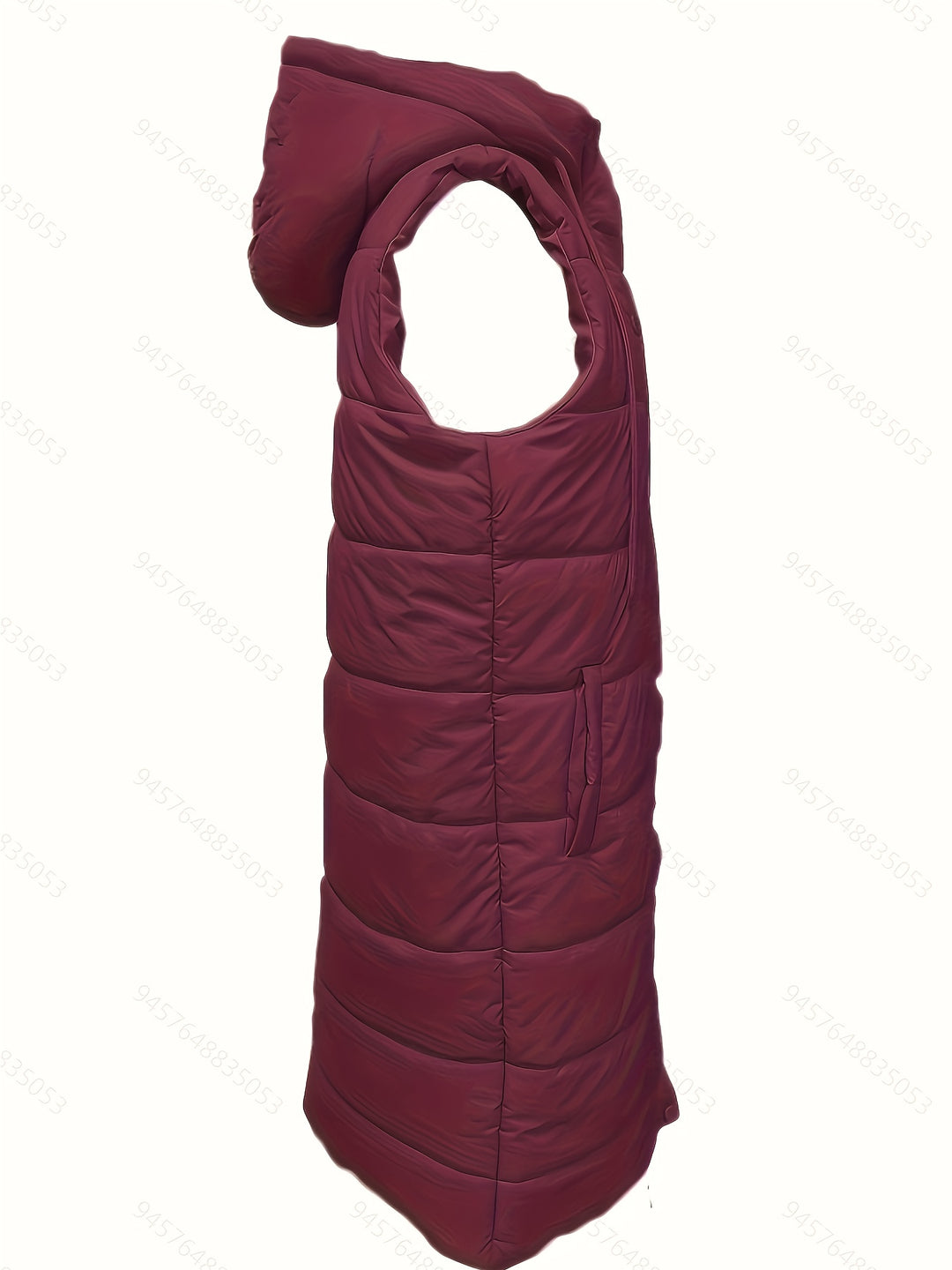 Lillian | Hooded Longline Quilted Vest