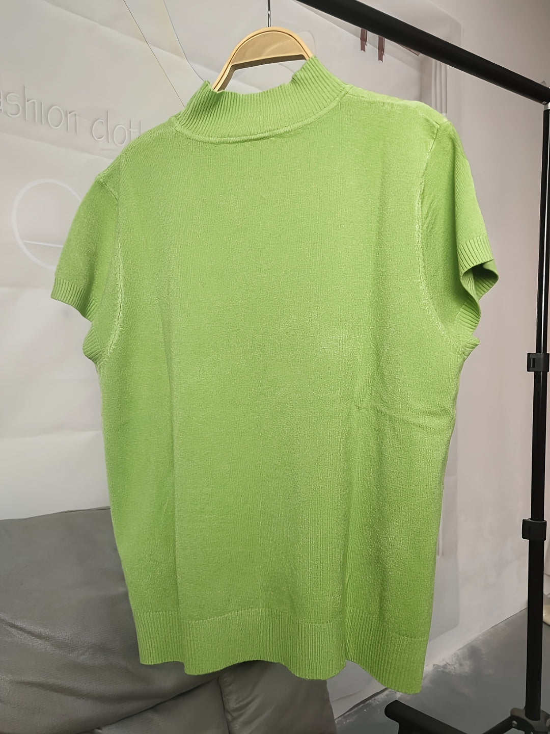 Rowan | Refined Mock-Neck Short Sleeve Top