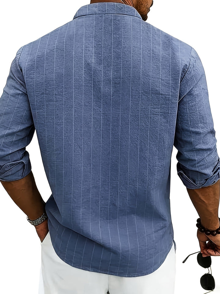 Callum | Refined Striped Button-Up Shirt