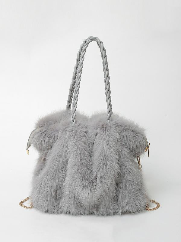 Bethany | Soft Plush Shoulder Tote