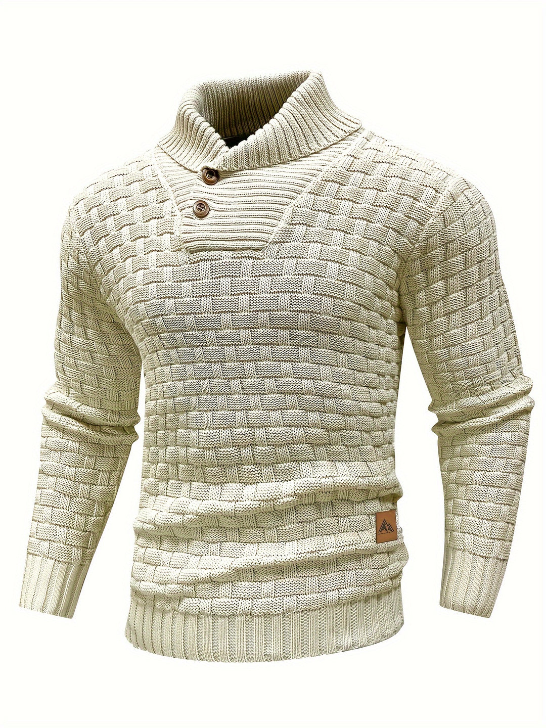Malcolm | Textured Shawl-Collar Sweater