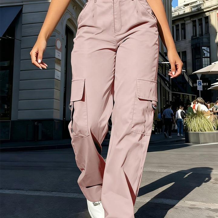 Ingrid | High-Waisted Cargo Trousers