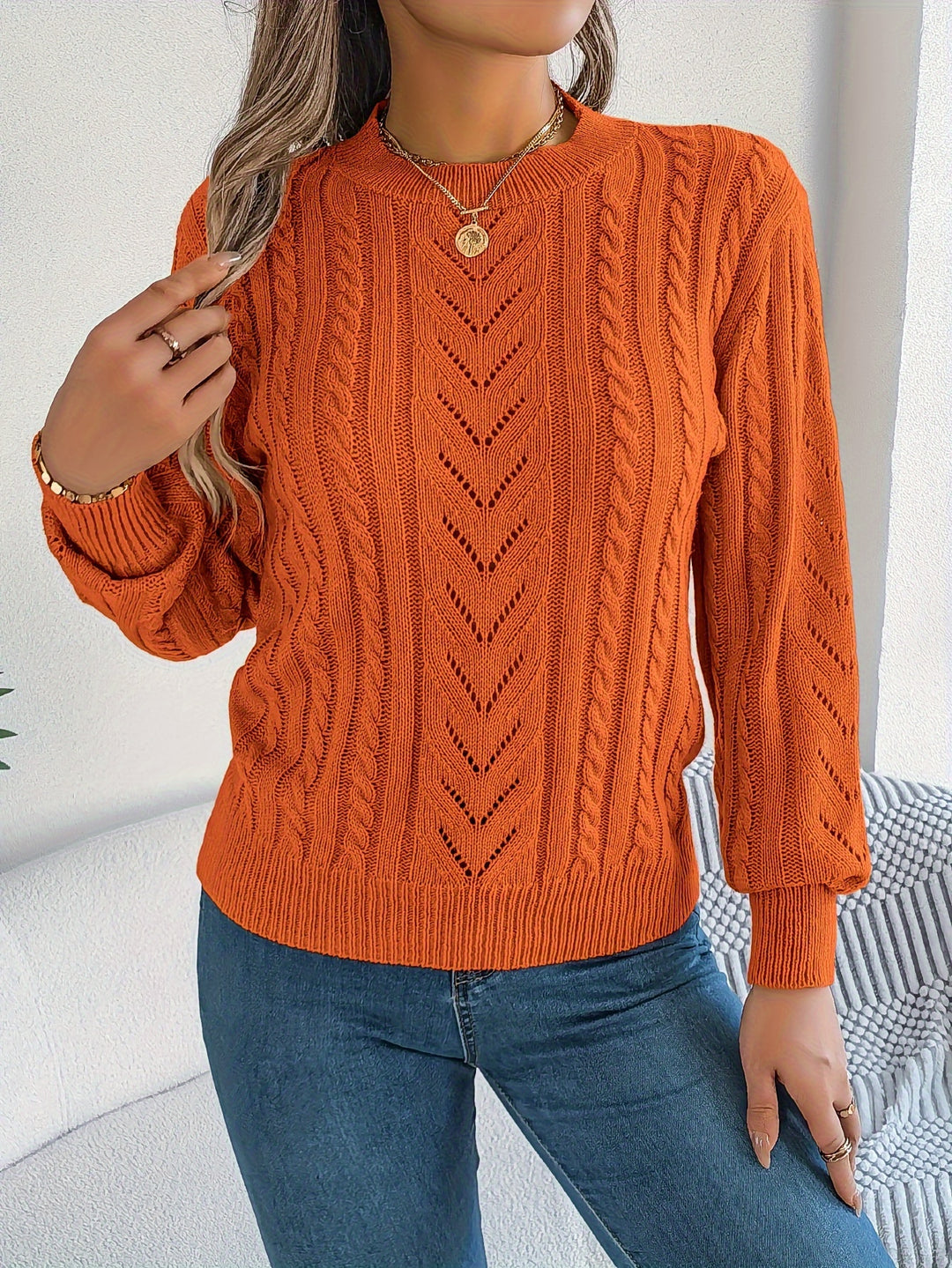 Marissa | Textured Cable-Knit Sweater