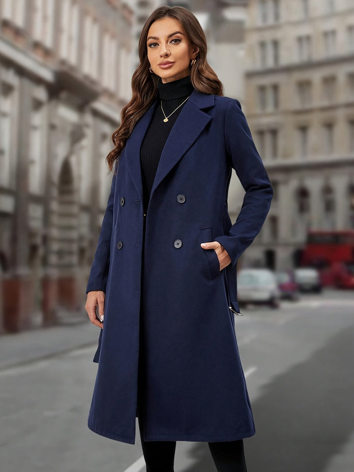 Elizabeth | Elegant Long Belted Coat