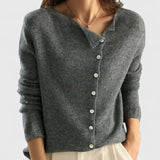 Lena | Asymmetric Button Cardigan