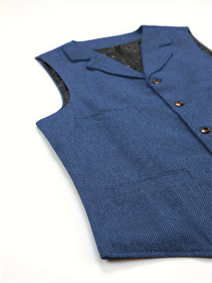 Waylon | Heritage Herringbone Vest