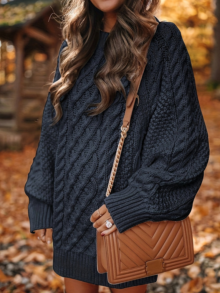 Tabitha | Cozy Cable-Knit Sweater Dress