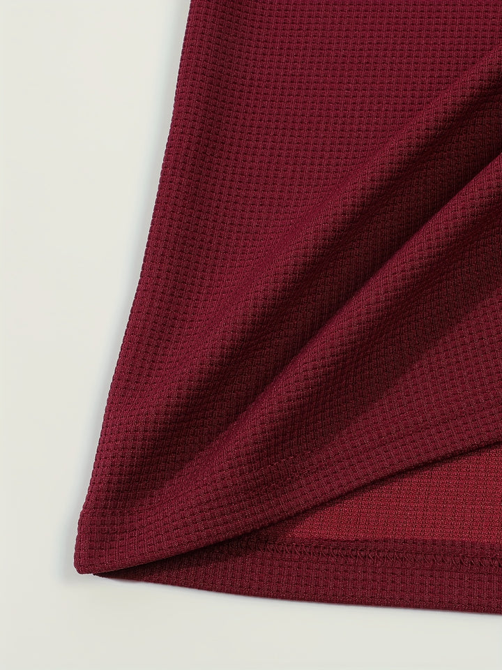 Dominic | Refined Textured Henley Shirt