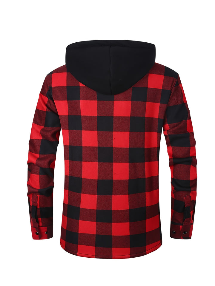 Clayton | Hooded Plaid Overshirt