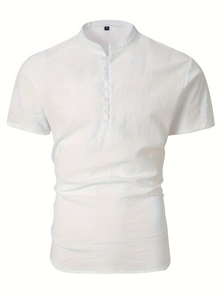 Elliot | Relaxed Stand-Collar Shirt