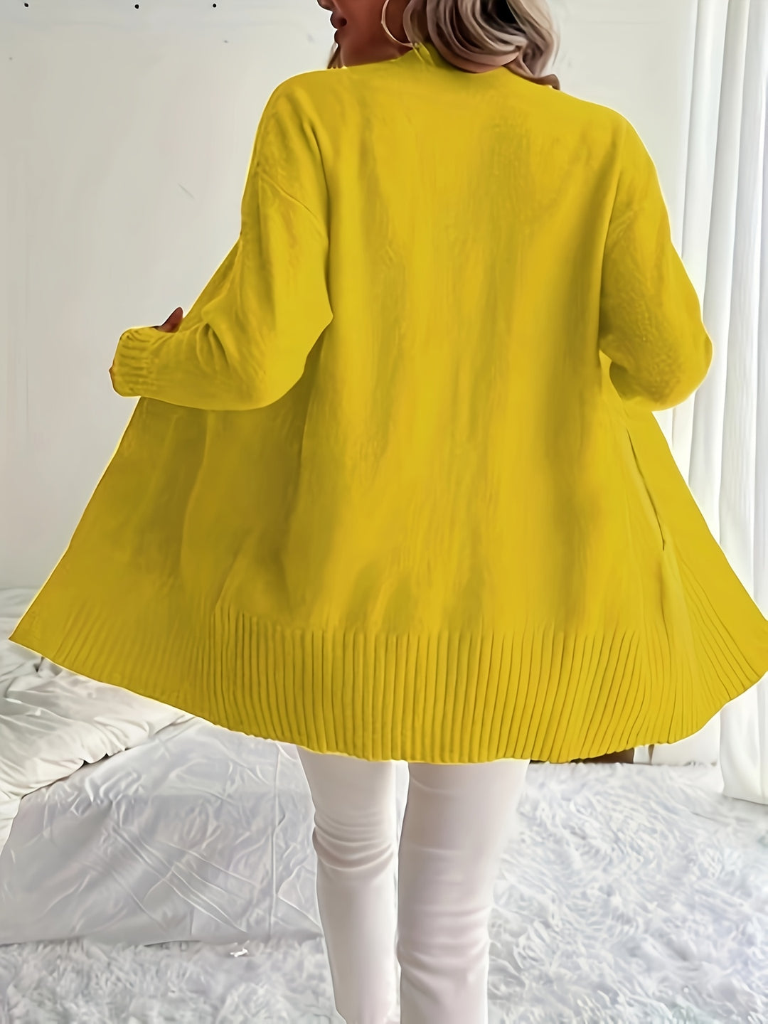 Charlotte | Draped Open-Front Cardigan