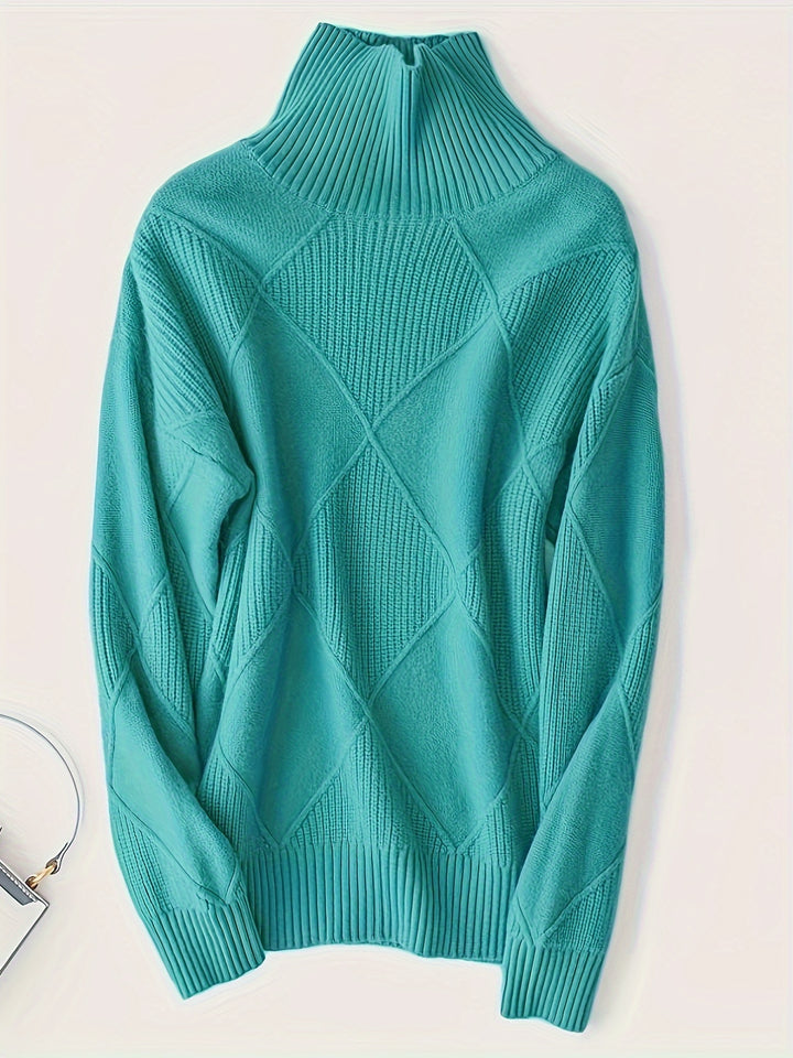 Maren | Textured Turtleneck Sweater