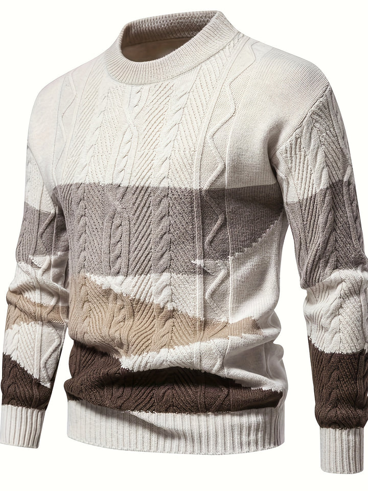 Bruno | Textured Colorblock Sweater