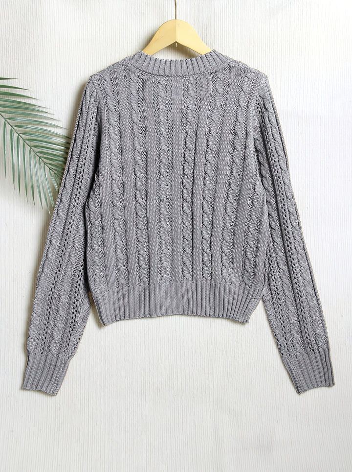 Rosalind | Classic Cable-Knit Cardigan