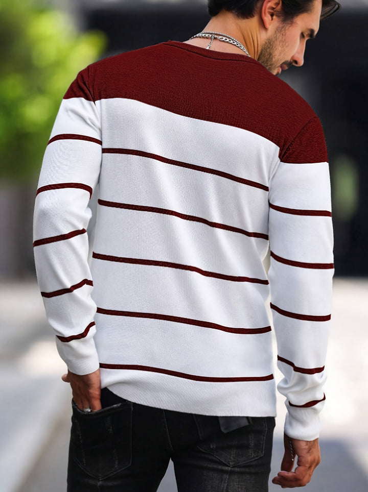Bennington | Classic Striped Crew Neck Sweater