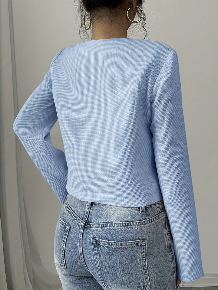 Seraphina | Bow-Detail Cropped Jacket