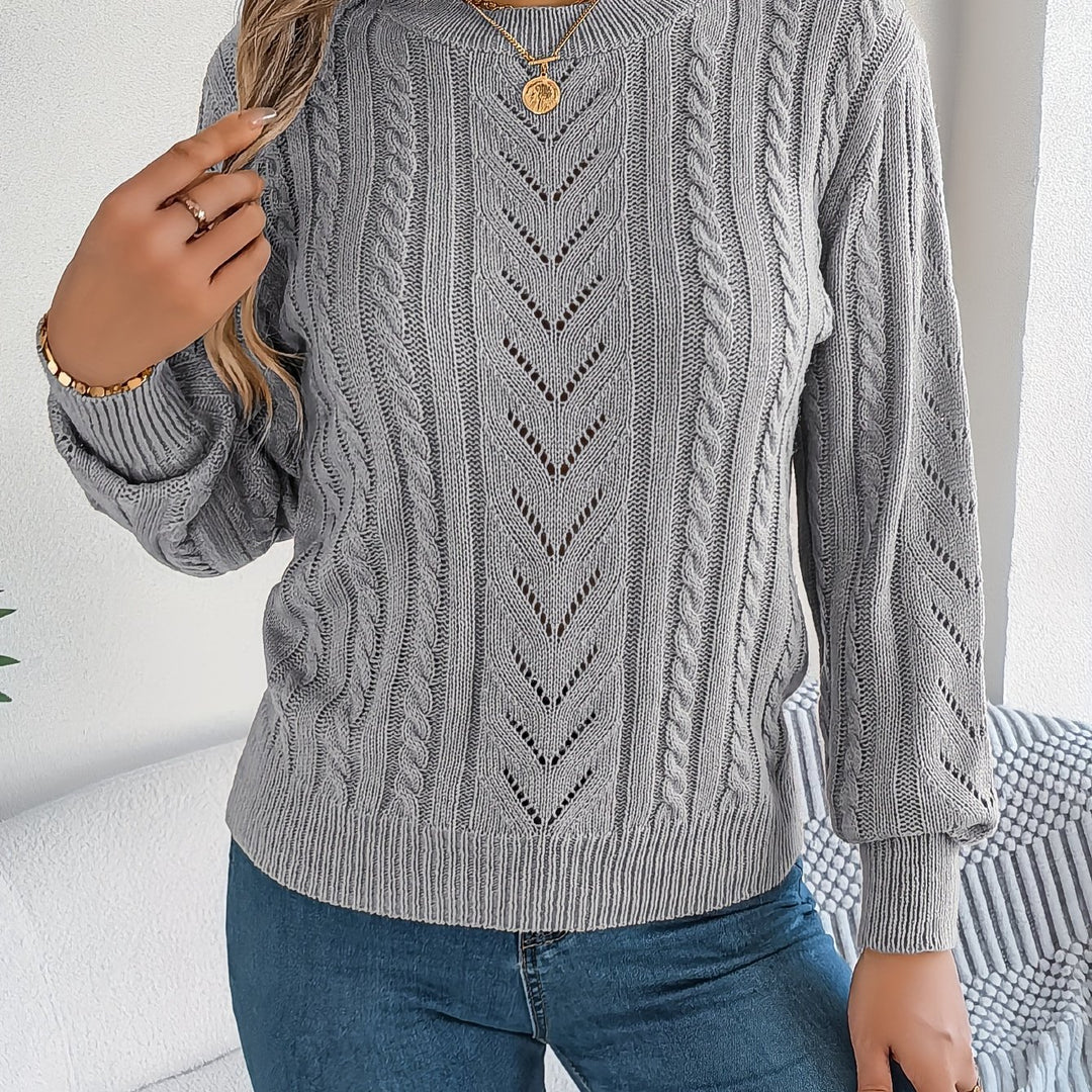 Marissa | Textured Cable-Knit Sweater