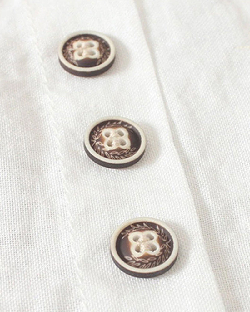 Olivia | Classic Button Detail Blouse