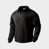 Simon | Textured Half-Zip Pullover