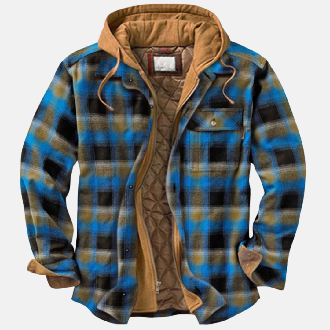 Clayton | Rugged Hooded Plaid Jacket