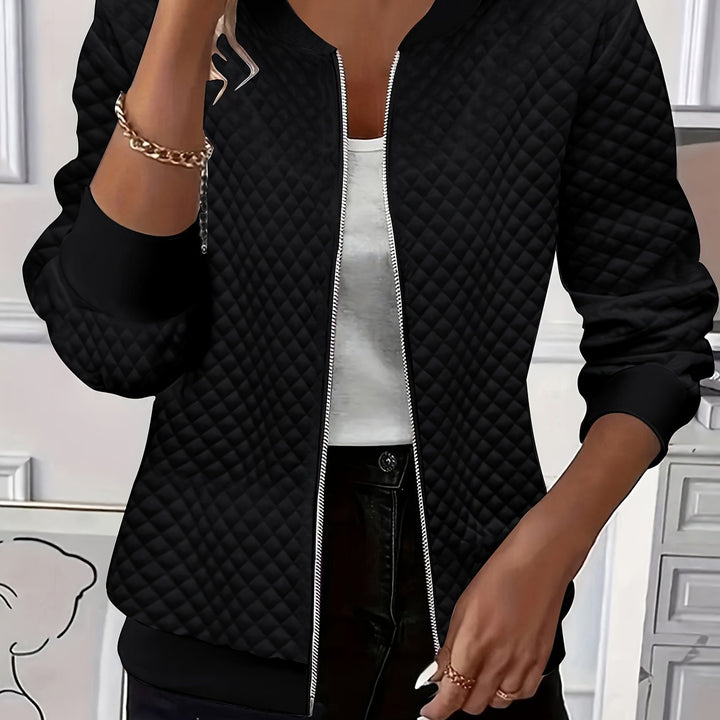 Annette | Textured Zip-Front Jacket