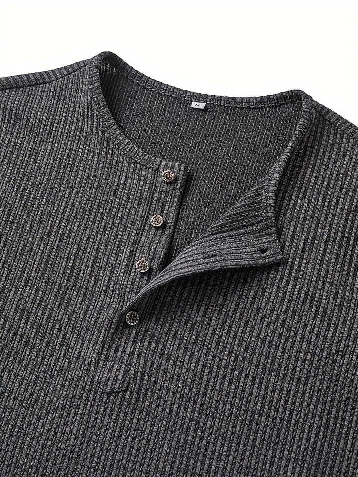 Callahan | Ribbed Long-Sleeve Henley