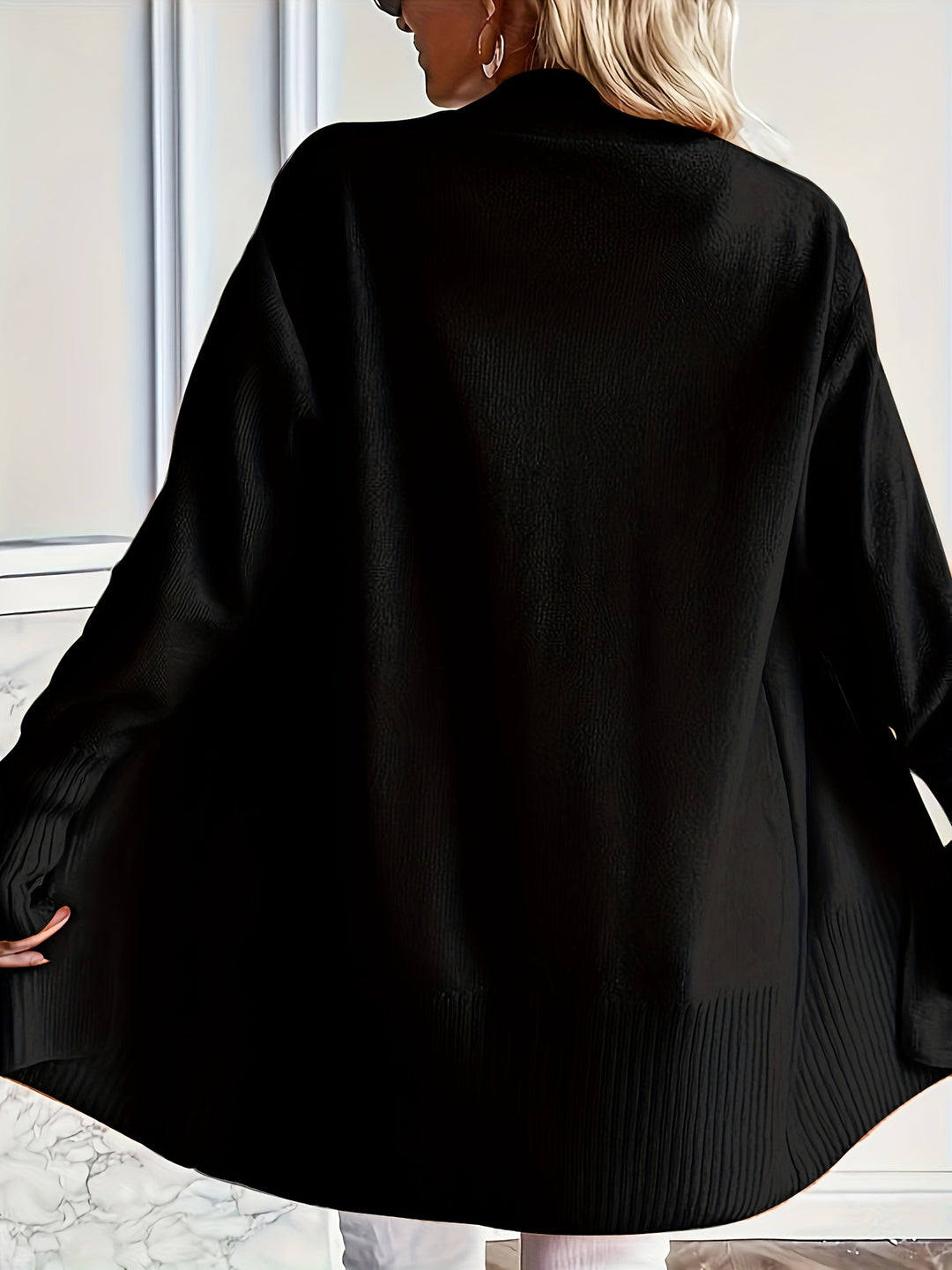 Charlotte | Draped Open-Front Cardigan