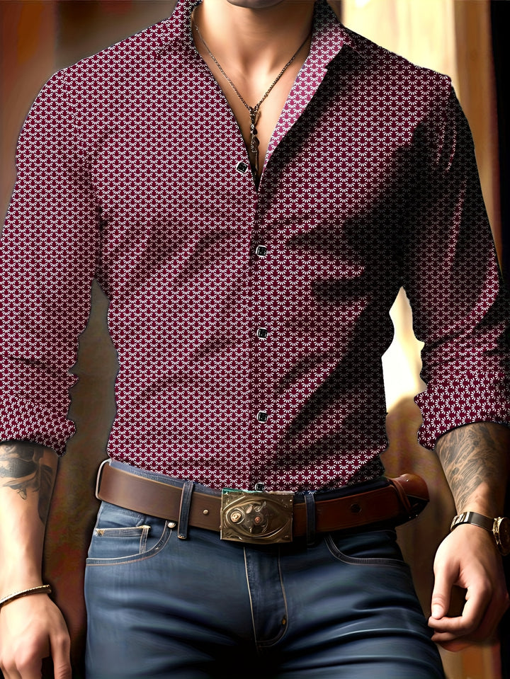 Bennett | Refined Print Button-Up Shirt