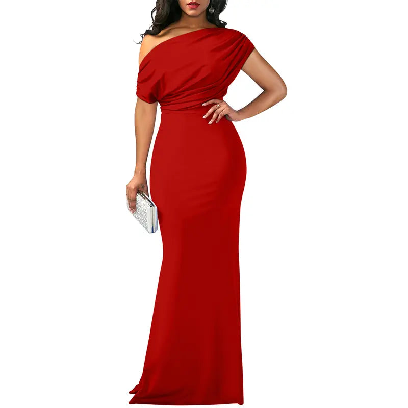 Rose | Elegant Off Shoulder Evening Dress