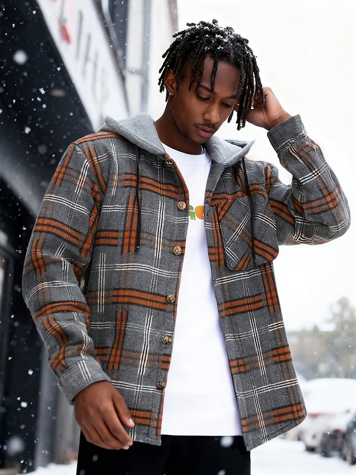 Holden | Hooded Plaid Overshirt Jacket