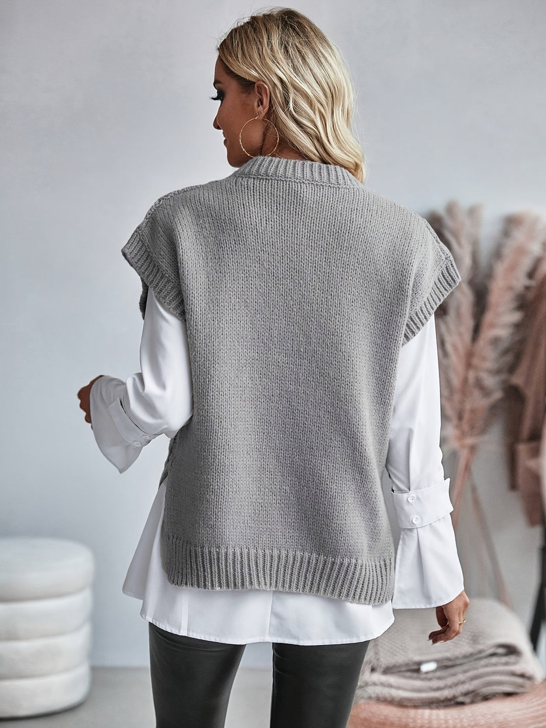 Sabine | Cable-Knit Sleeveless Vest