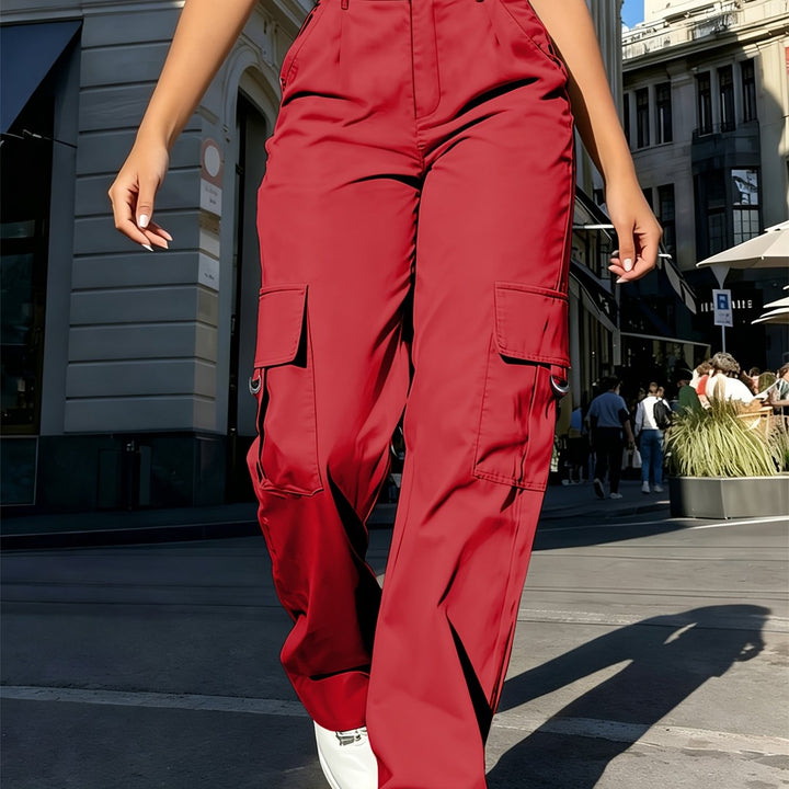 Ingrid | High-Waisted Cargo Trousers