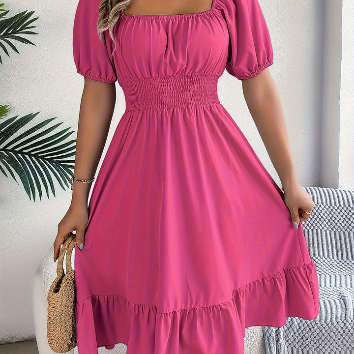 Lorraine | Square Neck A-Line Dress