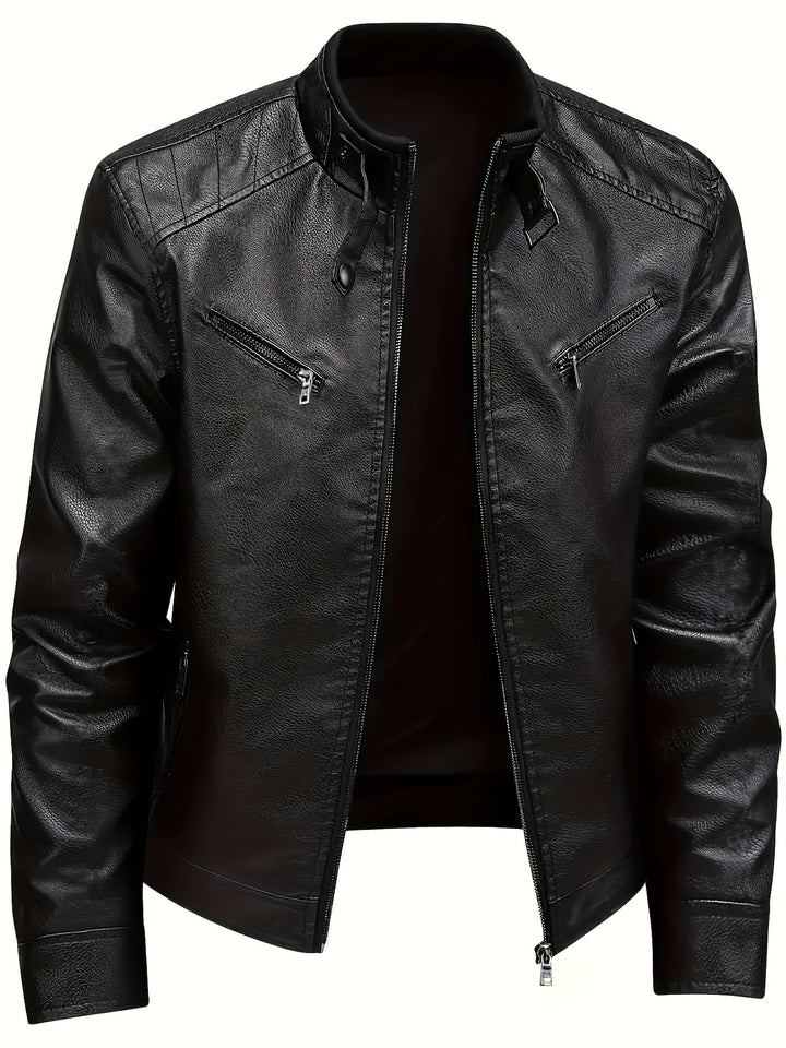 Garrison | Refined Stand-Collar Moto Jacket