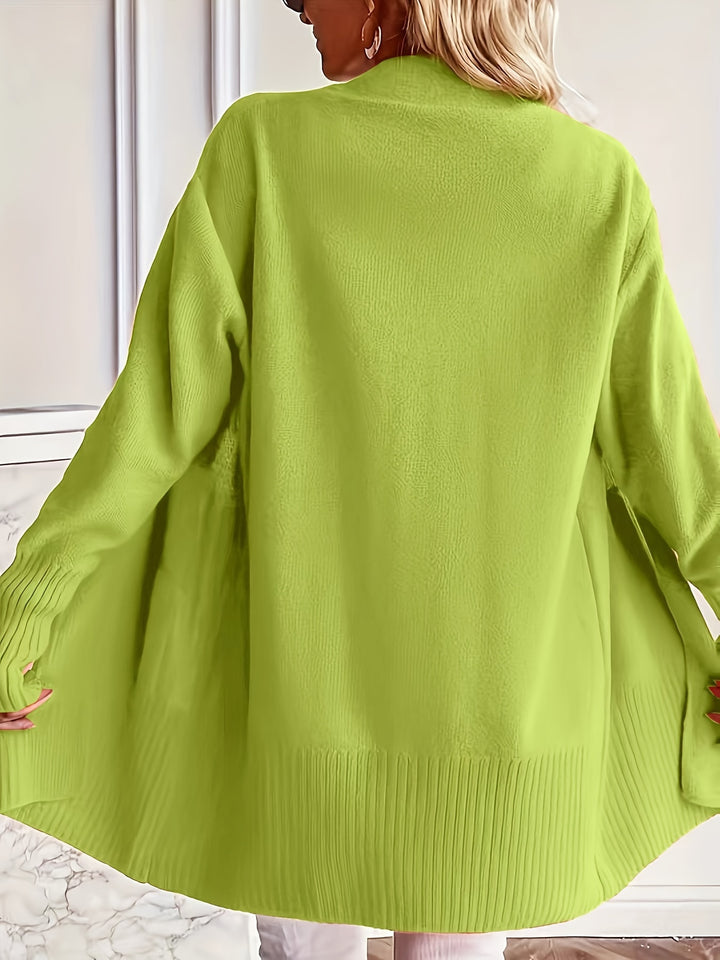 Charlotte | Draped Open-Front Cardigan