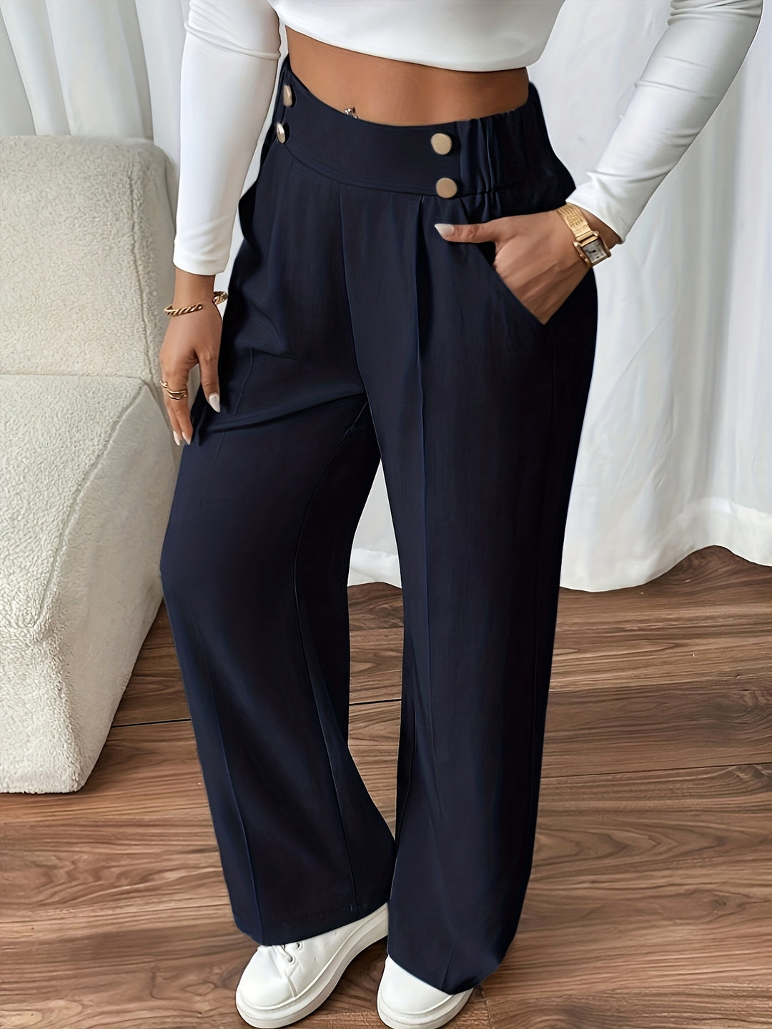 Nadine | Tailored Straight-Leg Trousers