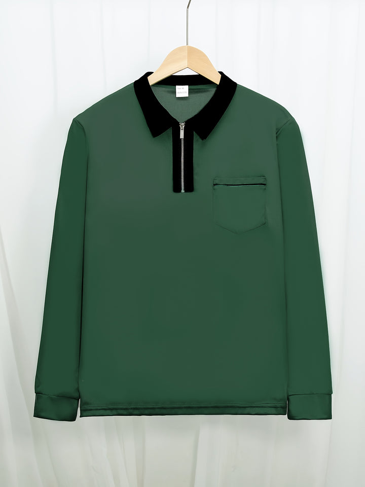 Fletcher | Refined Zip-Collar Polo Shirt