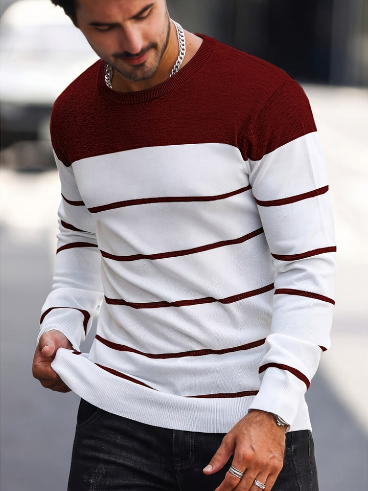 Bennington | Classic Striped Crew Neck Sweater