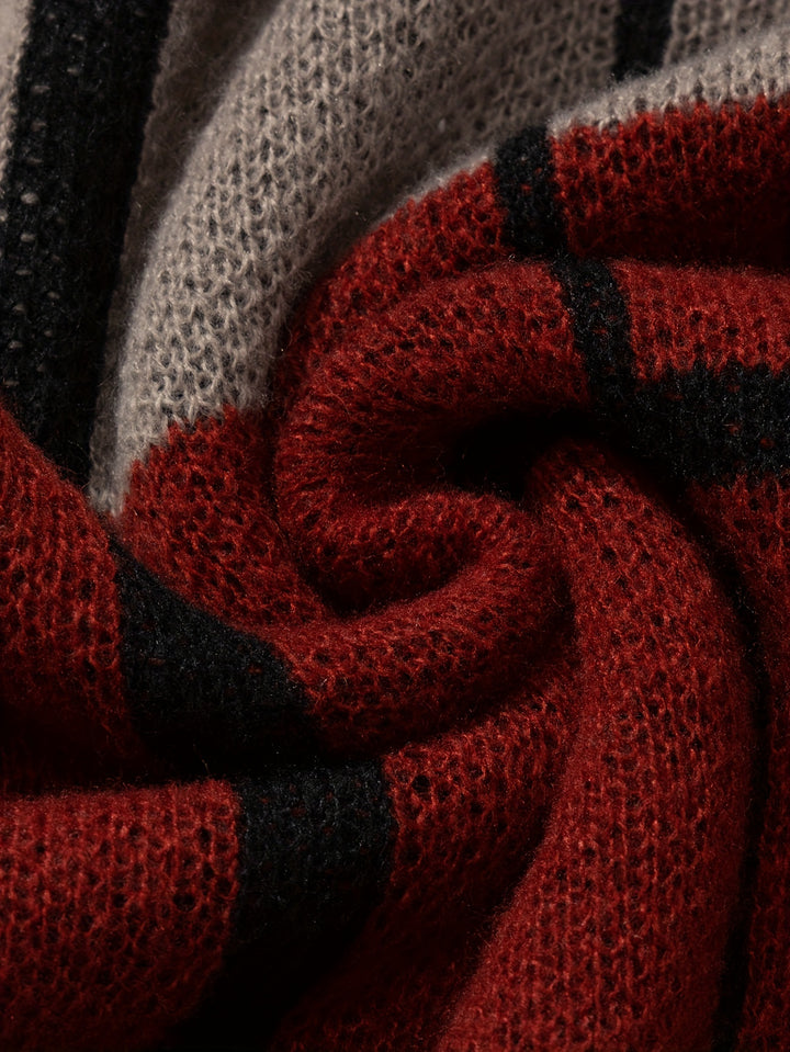 Edmund | Color Block Crewneck Sweater