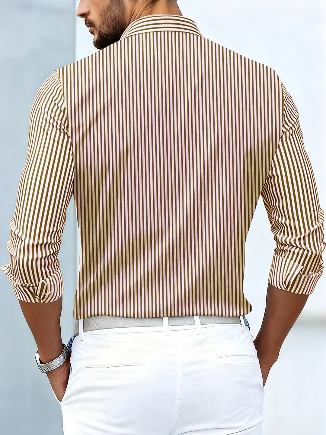 Weston | Refined Striped Long Sleeve Shirt