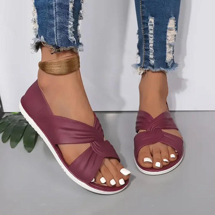 Delphine | Comfort Cross-Strap Sandals